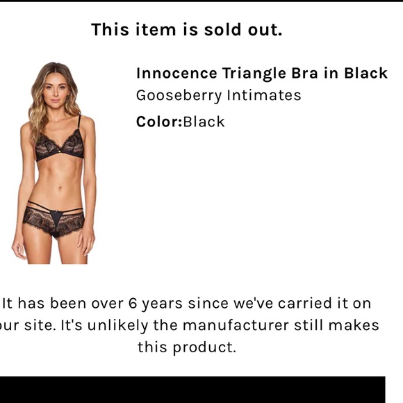 Gooseberry Intimates Triangle Bra - Picture 4 of 4
